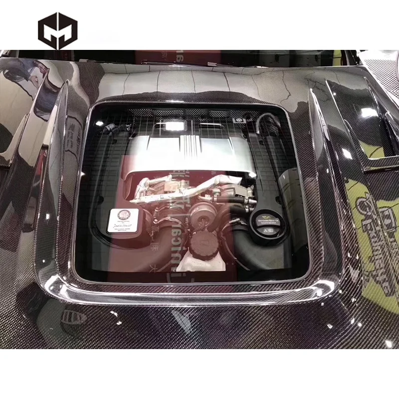  Капот из акрилового углеродного волокна AF-IMP для передней крышки двигателя Mercedes Benz C-Class W205 C63 AMG Sedan