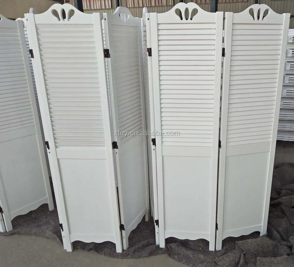 Chinese wood folding screen room divider