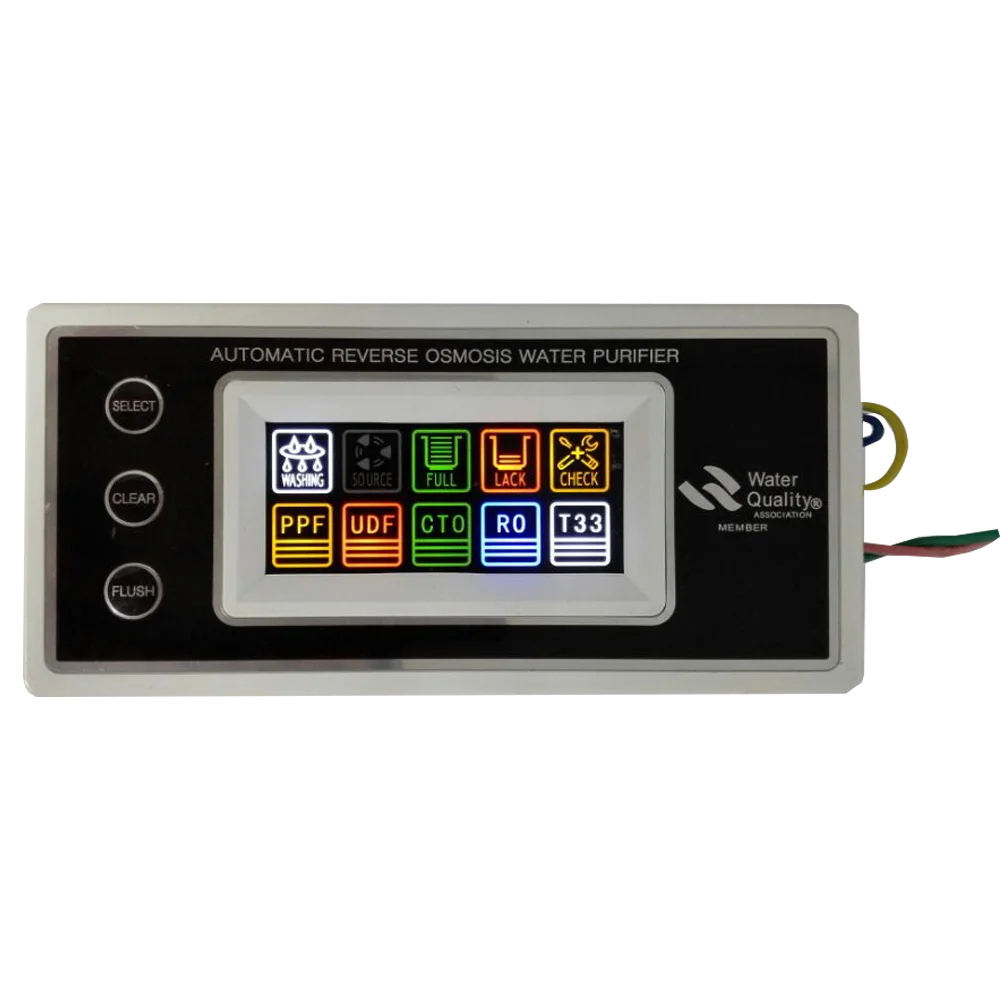 RO system micro-computer controller cartridge life monitoring control board