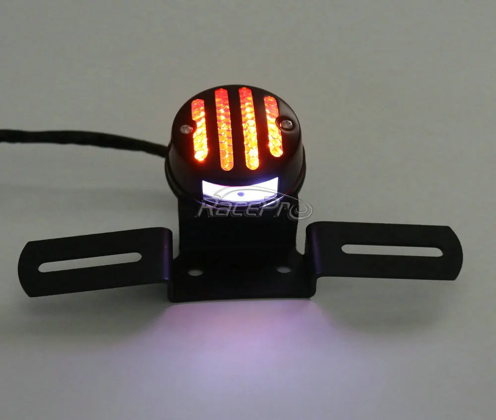 Grill Motorcycle Moto Rear Tail Brake Stop Light Lamp for Harley Chopper Bobber Cafe Racer