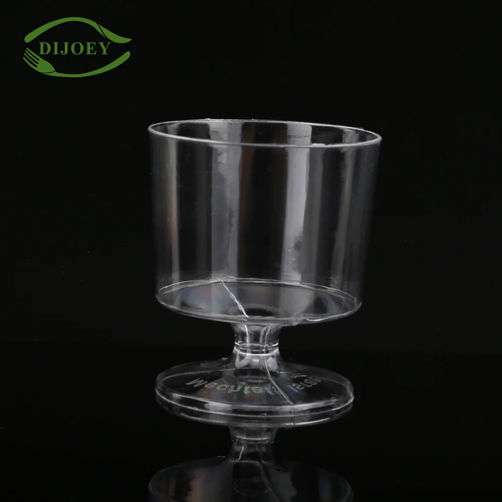 Hot selling hard fancy elegant water punch barware cute wine glassware beverage plastic disposable drinking glasses
