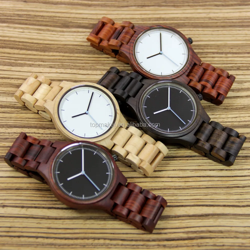 2017 Unisex Wooden Watches In Stock Couple Wood Watch Gift to Her