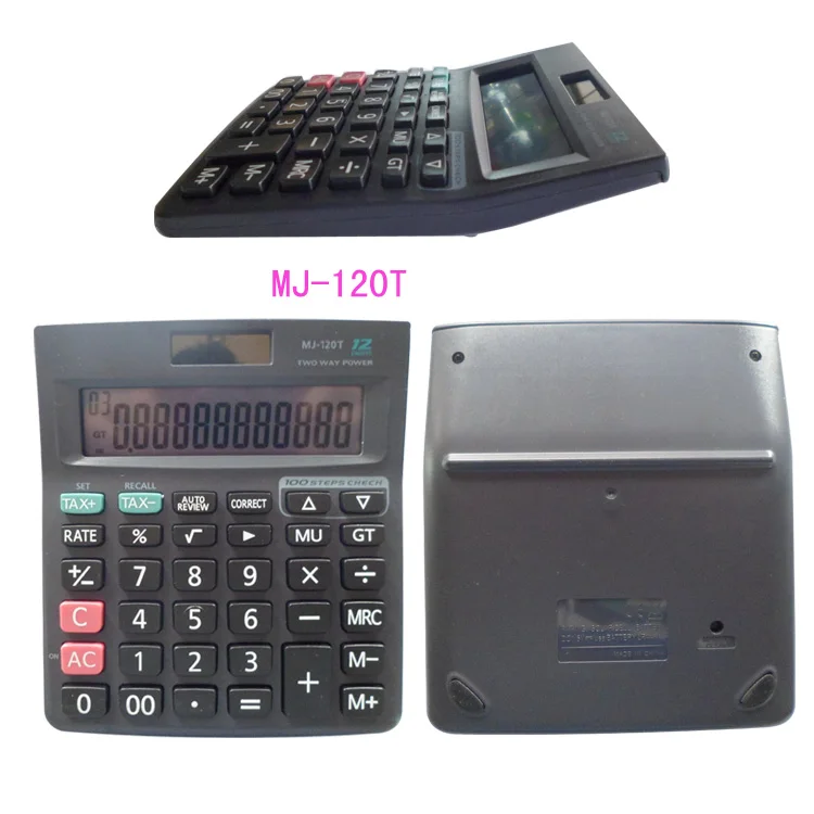 Best Quality Promotional 12 Digit Desktop 100 Steps Check Correct TAX Calculator