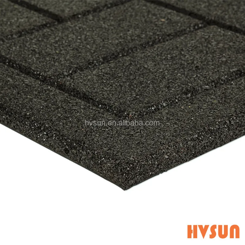 Excellent quality Anti-slip high loading rubber garage flooring hexagon rubber tiles