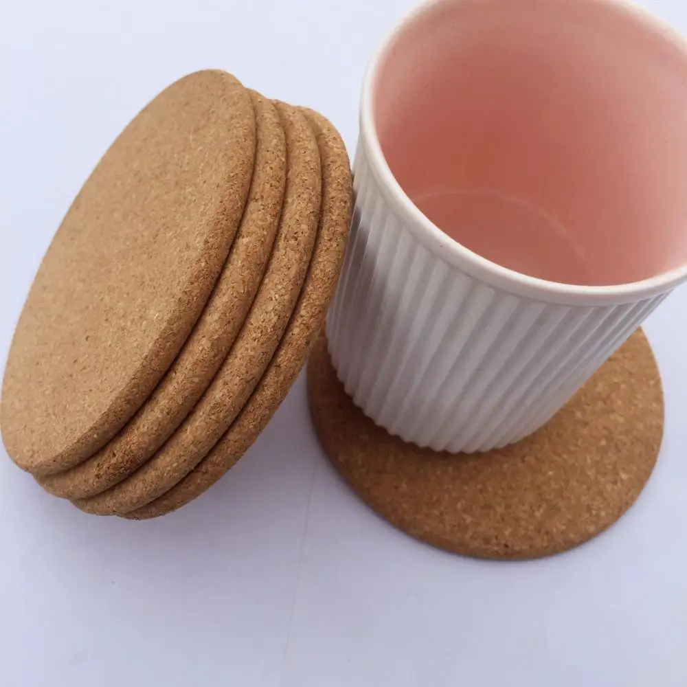 Round 9cm Blank Backing Logo Holder Print Wood Cup Printing Tin Cork Coaster Custom Cardboard Beer Coasters