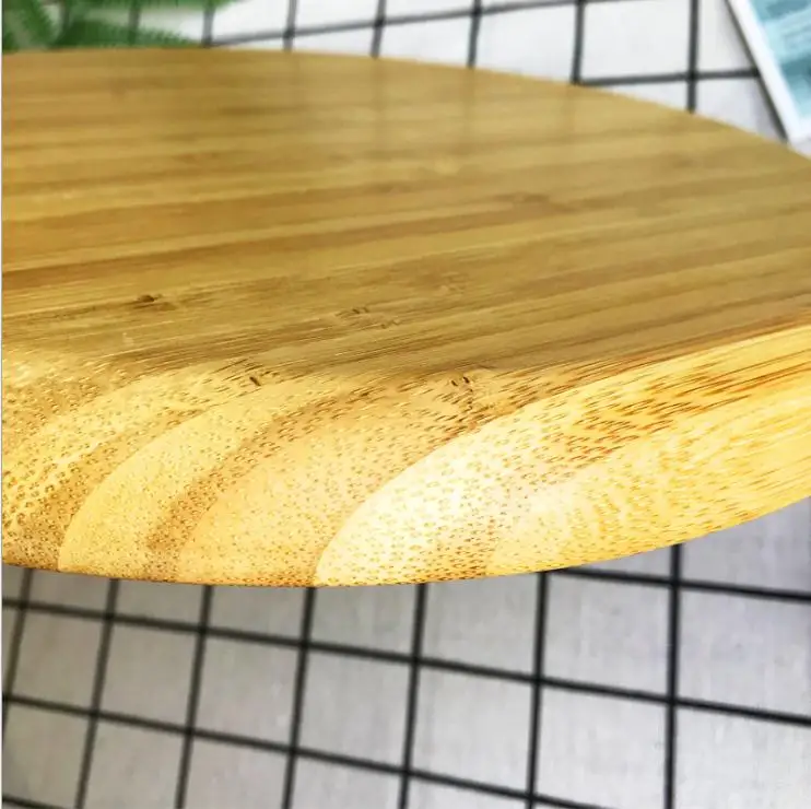 Bamboo round tray fruit plates tray