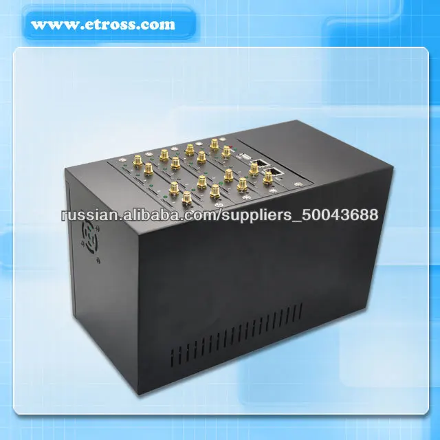 Lastest Дизайн GSM шлюз ETS-16G 16 портов GSM VoIP шлюз / GoIP Высокая ASR Высокая ACD