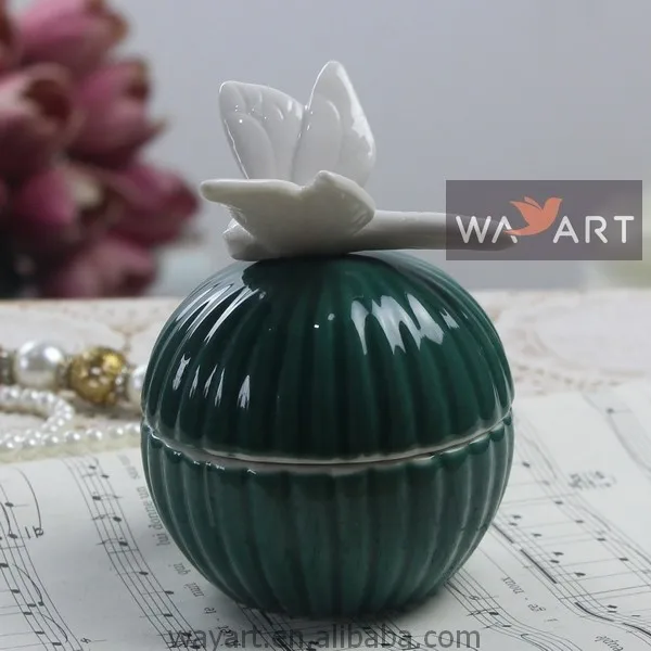 
 Красочная Фарфоровая коробка для драгоценностей Dragonfly  