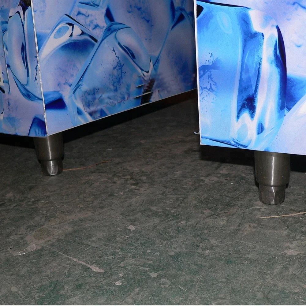 2 Slat Solid Door Ice Storage Commercial