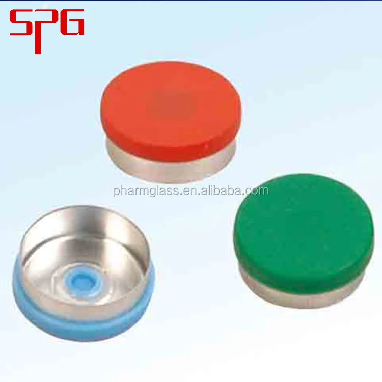 Aluminium plastic multi-cap for rubber stopper sealing