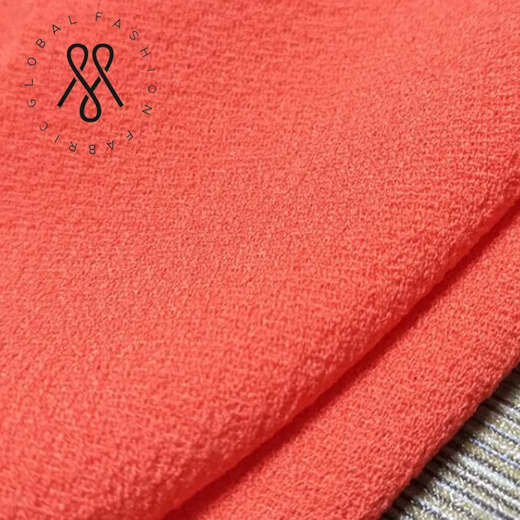 Мягкая Плотная ткань оптовая 100 полиэстер мох креп