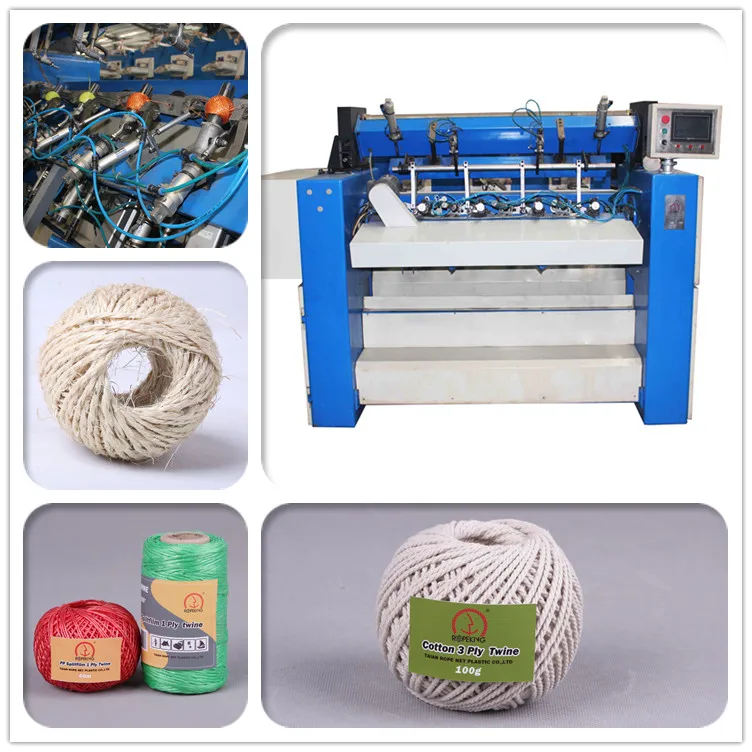ROPENET Full automatic polypropylene baler twine ball making machine price For sale