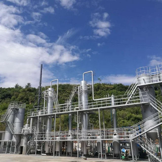 waste oil /used engine oil/black oil recycling machine oil with Distillation tower system