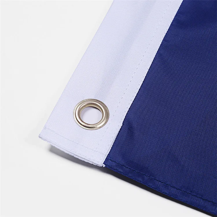 Factory sale design customized portable white blue red star national flag