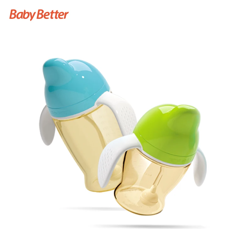 
Baosheng Best Selling Products Anti Germ eco-friendly BPA Free Children kids water bottle trainer Sippy 360 Baby Cup 