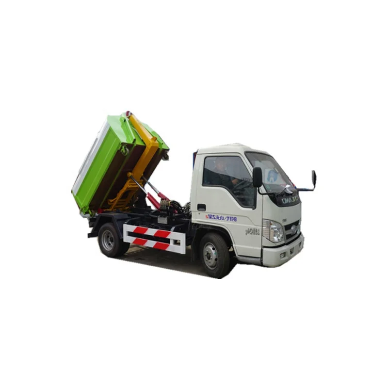 Environmental protection arm garbage transfer vehicle 5ton mini container Sanitation garbage collector truck