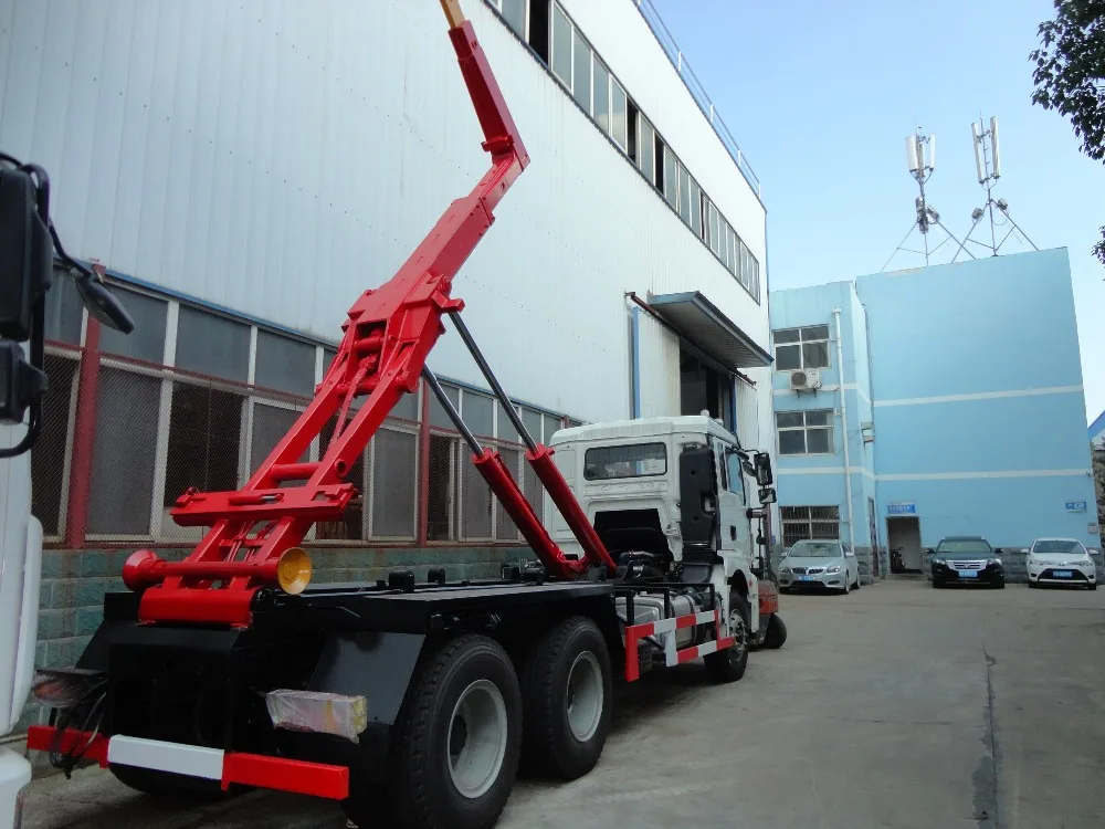 14m3 15m3 16m3 roll on roll off container carrier truck shacman 10 wheeler price