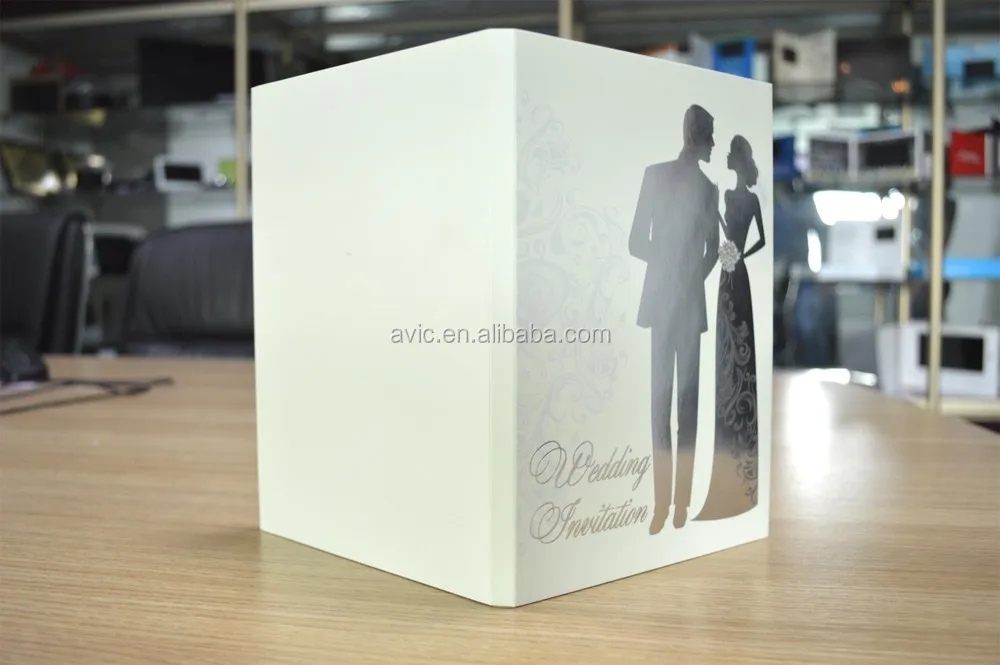 2023 New 4.5 inch modern wedding gift lcd video brochure invitation lcd video greeting card