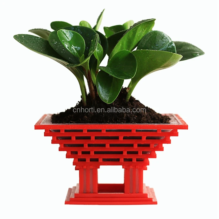 various size outdoor large plastic plant pots colorful plastic flower pots