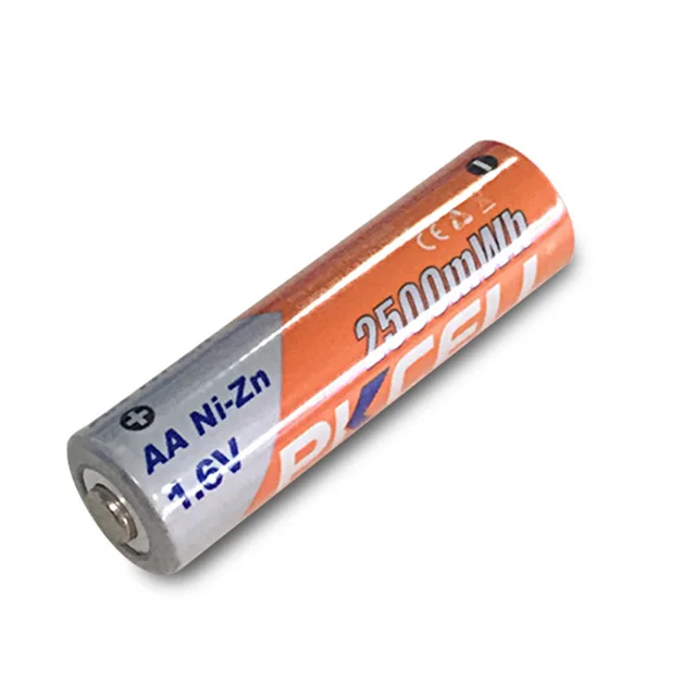 high capacity 1.6v aa 2500mAh ni-zn rechargeable battery for electric toys