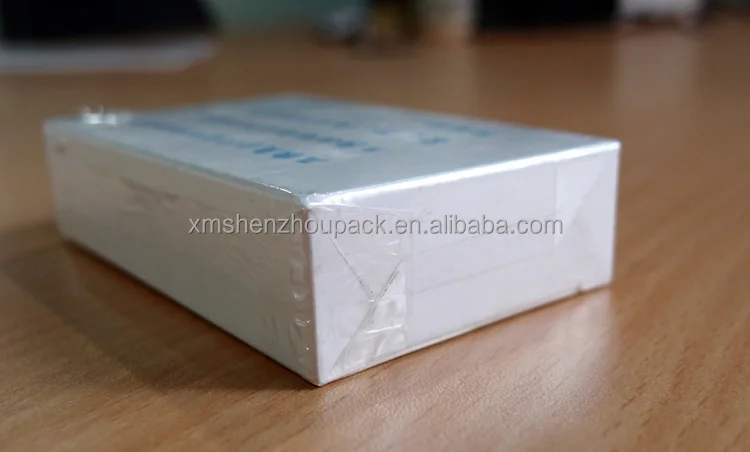 Automatic Cellophane Overwrapping Machine Over Wrap Small Medium Size Box Case with BOPP PVC Plastic Film Tear Tape