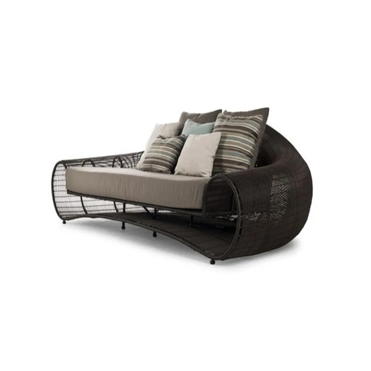 
New design modern rattan garden outdoor furniture sofa sets 
