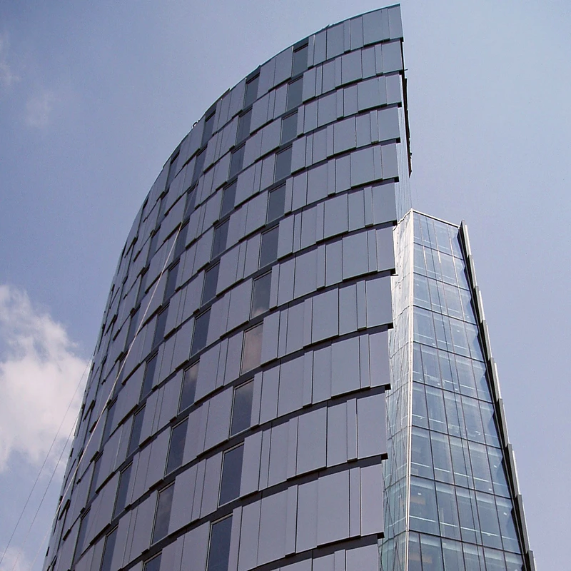 
Building exterior facade reflective glass curtain wall system 