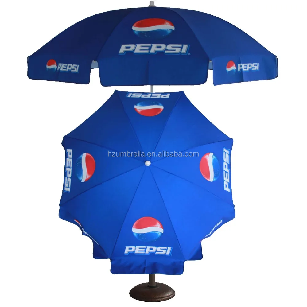 85cmX8panels steel frame with 160g polyester with waterproof promotional beach umbrella