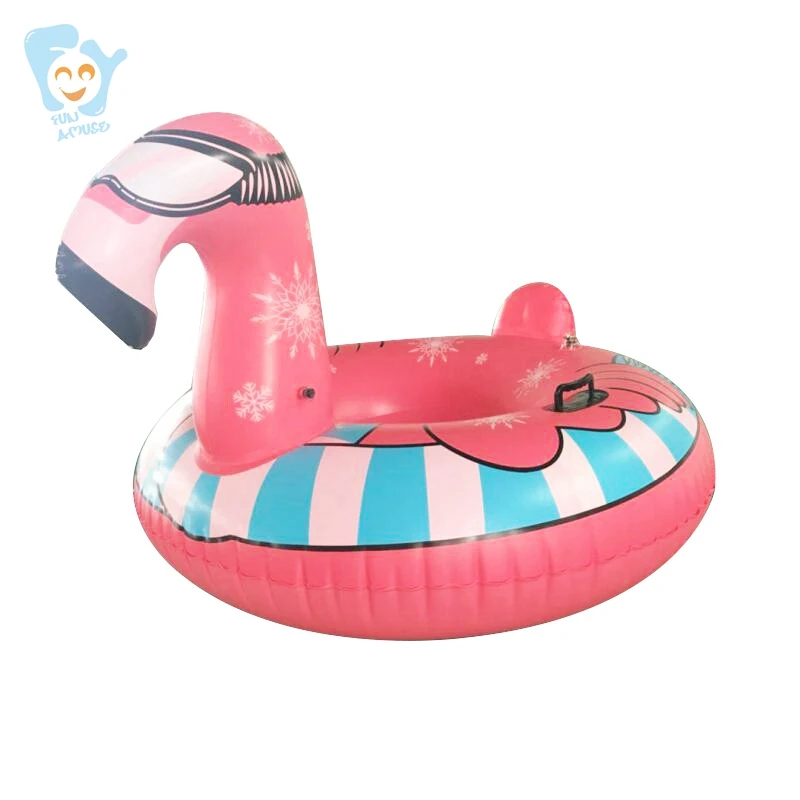 Оптовая продажа, зимняя игрушка, надувной фламинго, Снежная трубка
