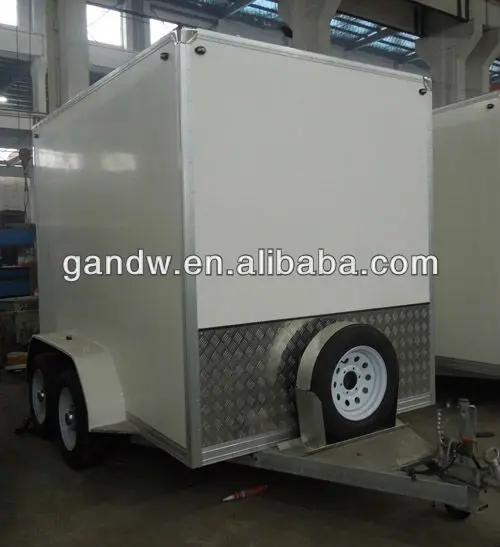 Тандемные оси закрытый грузовой прицеп 10x6x7