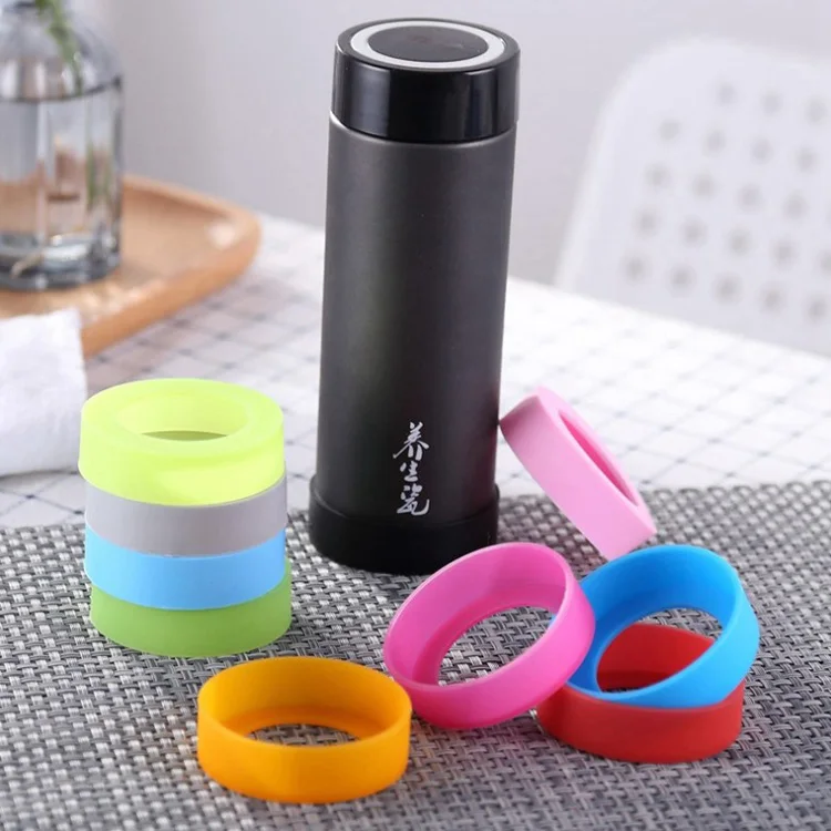 Custom Food Grade Silicone Bottom Protective Cover Cap for Tumbler