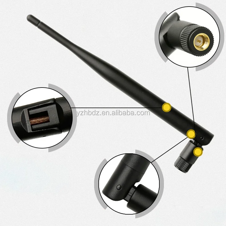 
new arrival nickel plated 2.4ghz rp-sma antenna 
