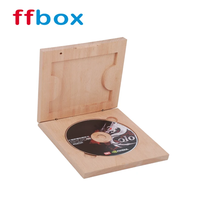 Hot selling Solid Wooden CD/DVD packaging Box