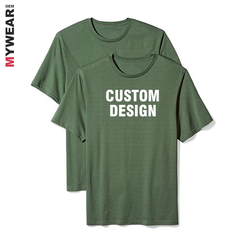 Custom high quality men jersey pima cotton tshirt for short sleeve round neck design in china