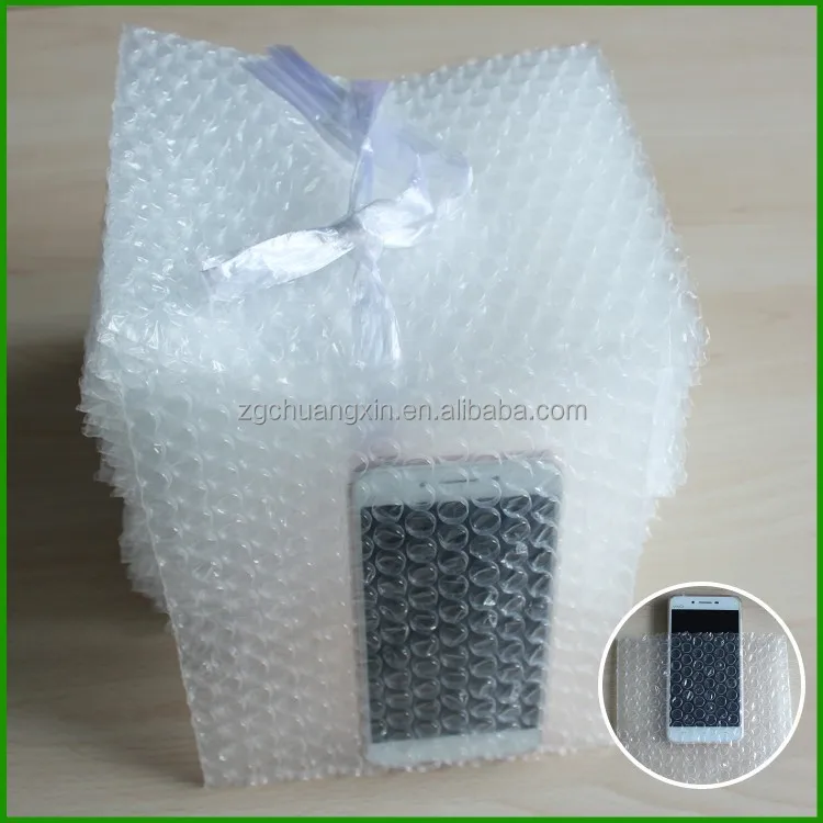 Inflatable Bubble Bag Bubble Air Film with Transparent Stand up Pouch LDPE Offset Printing Mailing Shock Resistance Accept