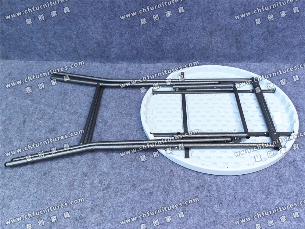 Dia 80cm round plastic high bar foldable party cocktail table