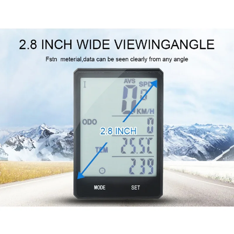 INBIKE Wireless Bike Computer Speedometer Odometer Rainproof Cycling Bicycle Computer Bike Measurable Temperature Stopwatch