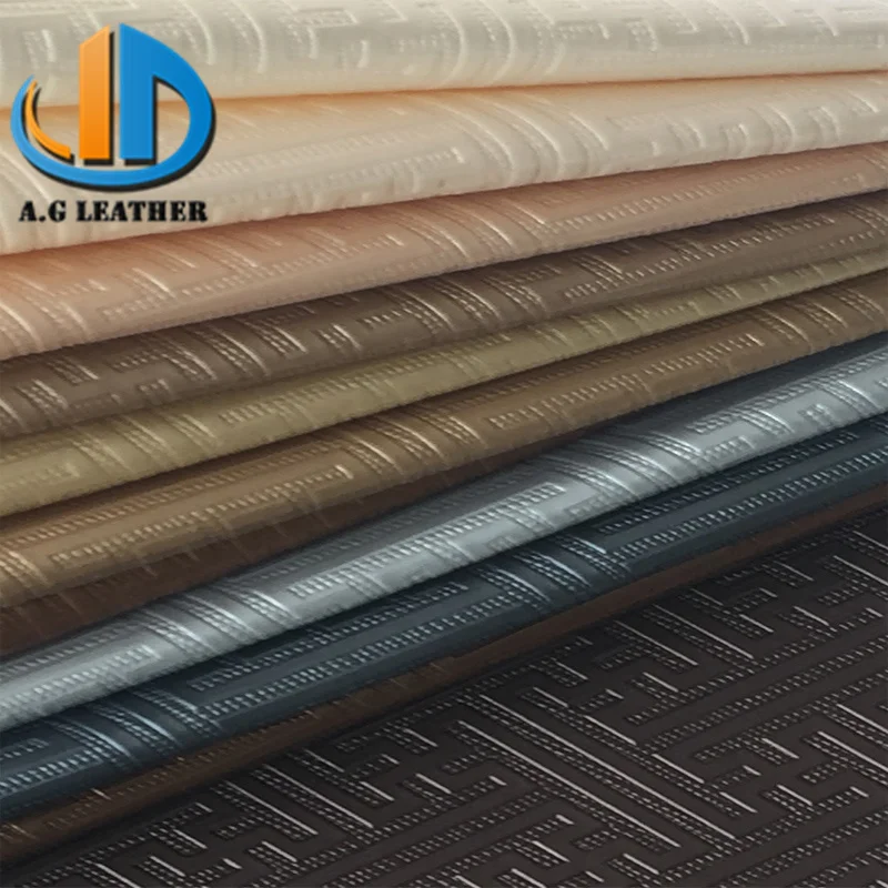 2022 fashion designing Embossed PVC artificial leather for sofa set bag bag restoration leather pvc