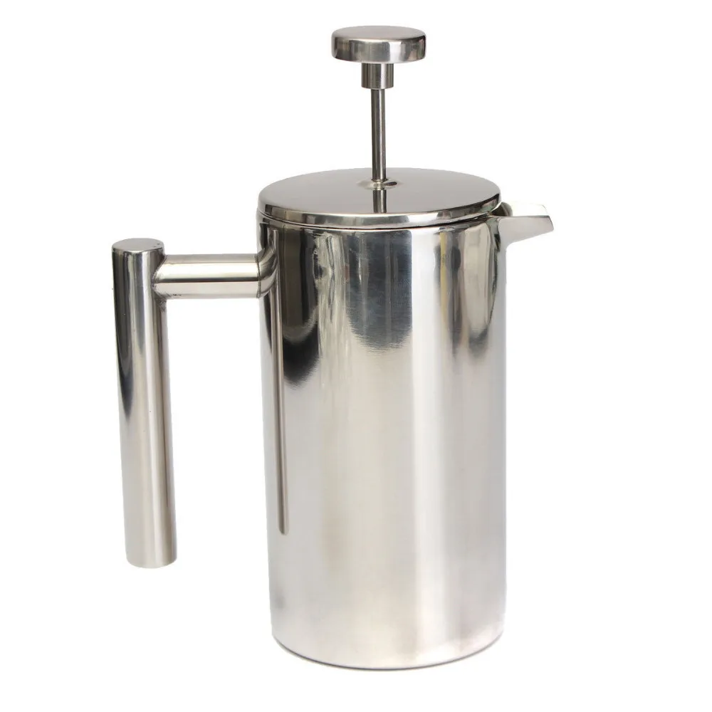 
800ml Succinct Unique stainless steel french press coffee maker 