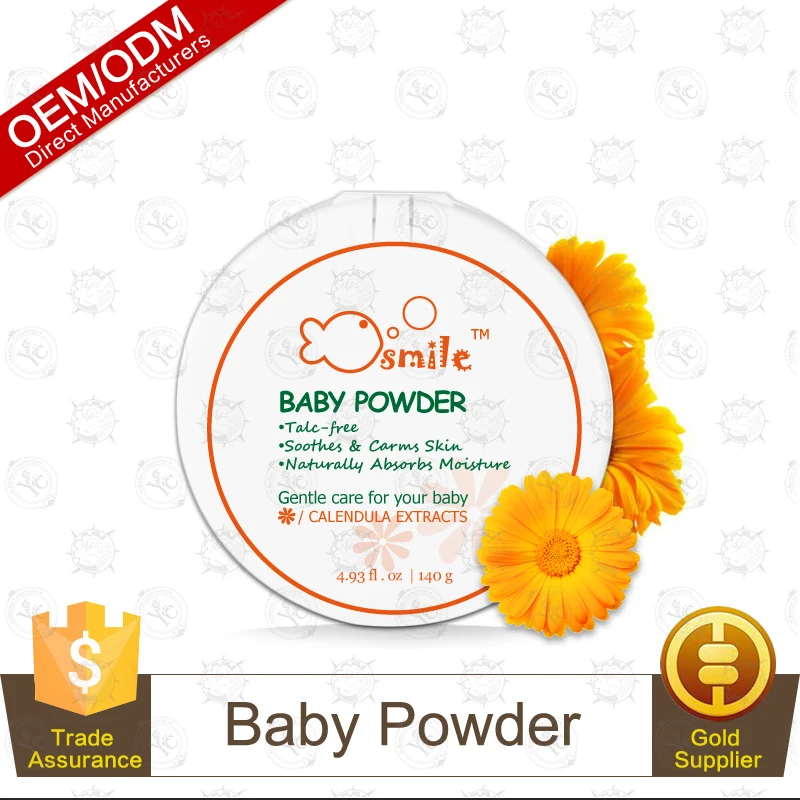 100% Натуральный Календулы Детская Присыпка 140 г, Шелковистой Кожи OEM Поставки Производителем