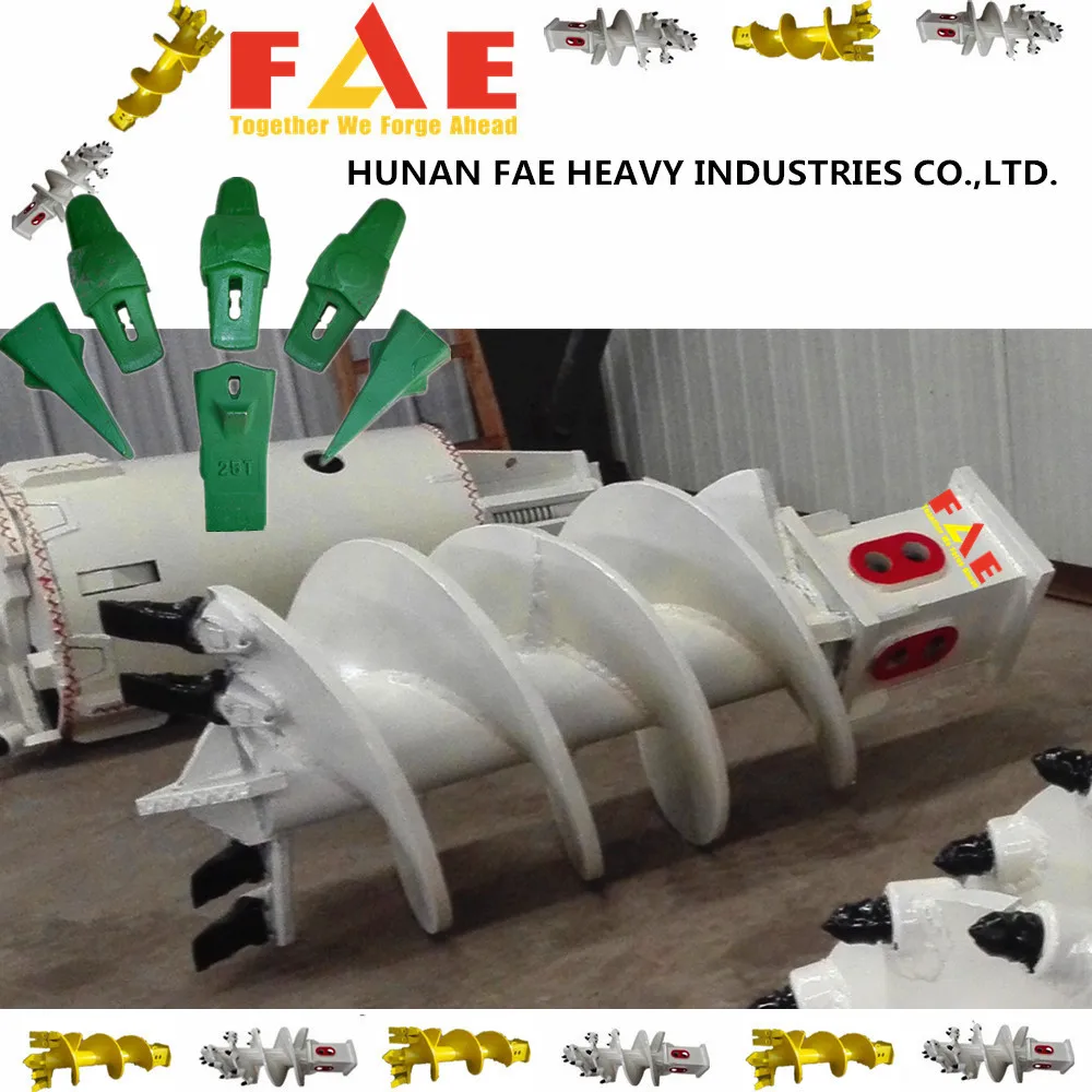 Quality hydraulic rock earth auger for hard rock