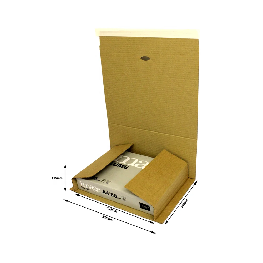 Corrugated paperboard shipping mailing box for book CMYK print book mailers cardboard