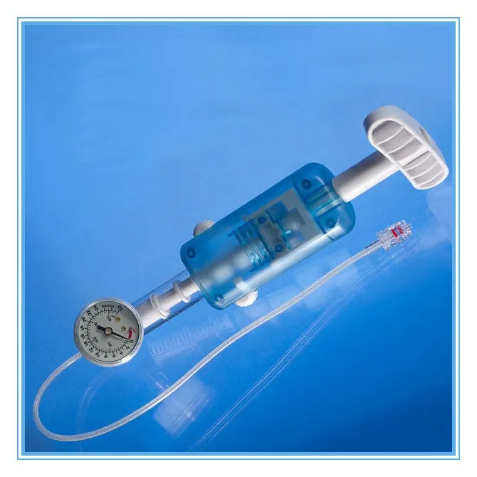 High quality 20ml 30Bar 400PSI Medical Disposable balloon Inflation Device and Accessories cheap