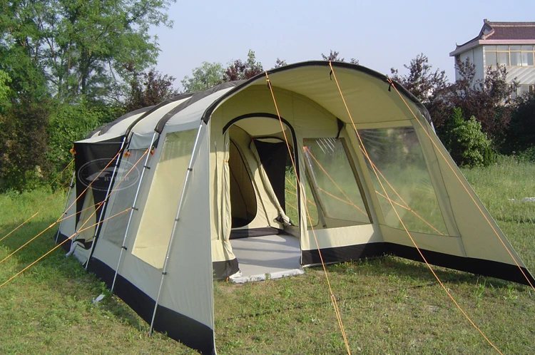 OEM High Quality Outdoor Family Gathering Pod-Style Tent Thick Aluminium Alloy Pole Large Space Comfortable for Car Camping