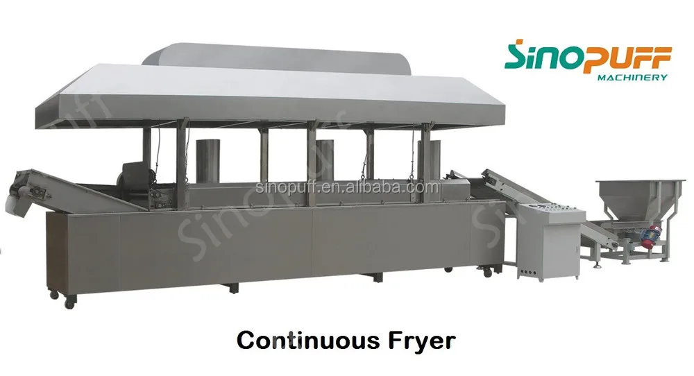 
Continuous fryer/fryer for snack/automatic frying line 