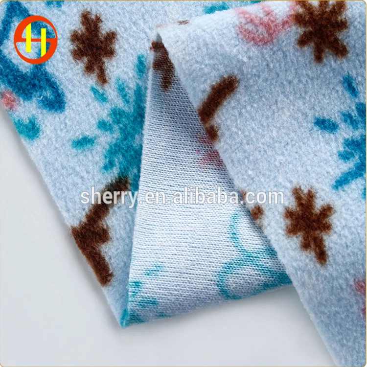 factory direct price cloth print design 100 polyester mirco polar fleece fabric for dress
