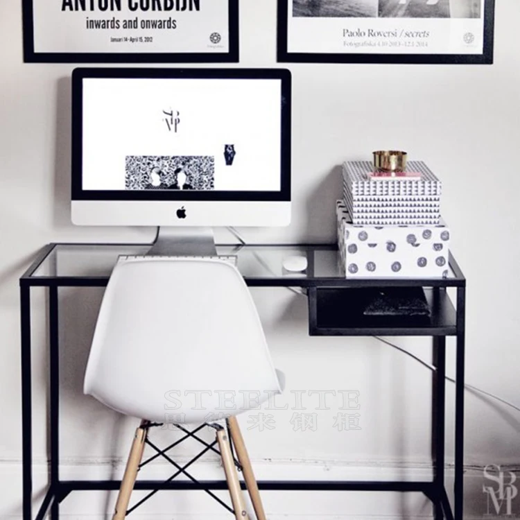 Металлическая рама Vittsjo, стол для ноутбука, туалетный столик, туалетный столик Vittsjo