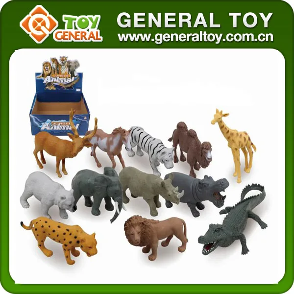 plastic wild animal toy zoo animal set toy wild animal models toy