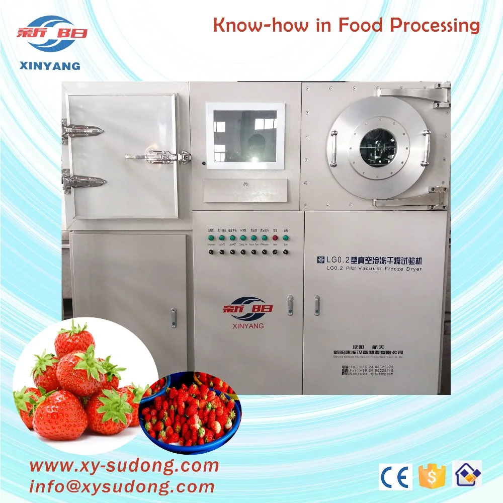 Сушилка для замораживания овощей и фруктов малого размера для исследований и разработки нового продукта