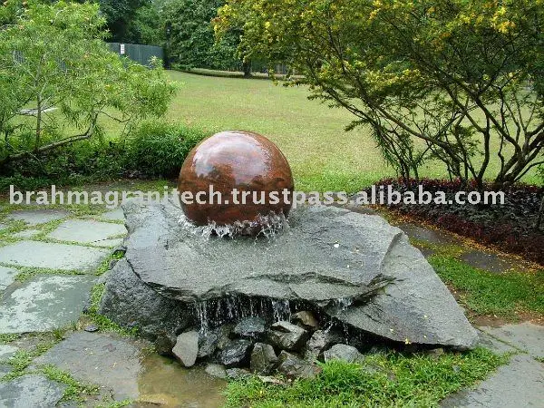 water fountain ball